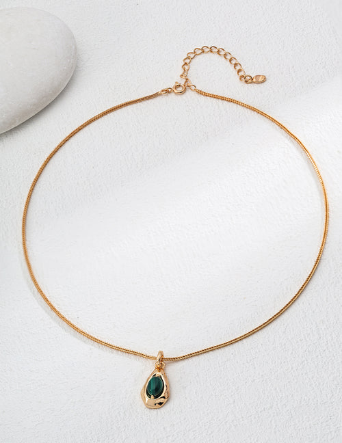 Galaxy Forest Necklace | S925 Malachite Pendant