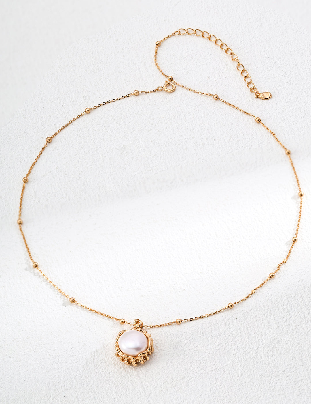Full Moon Harmony Necklace|S925 Silver Moon Phase Jewelry in Vintage Gold