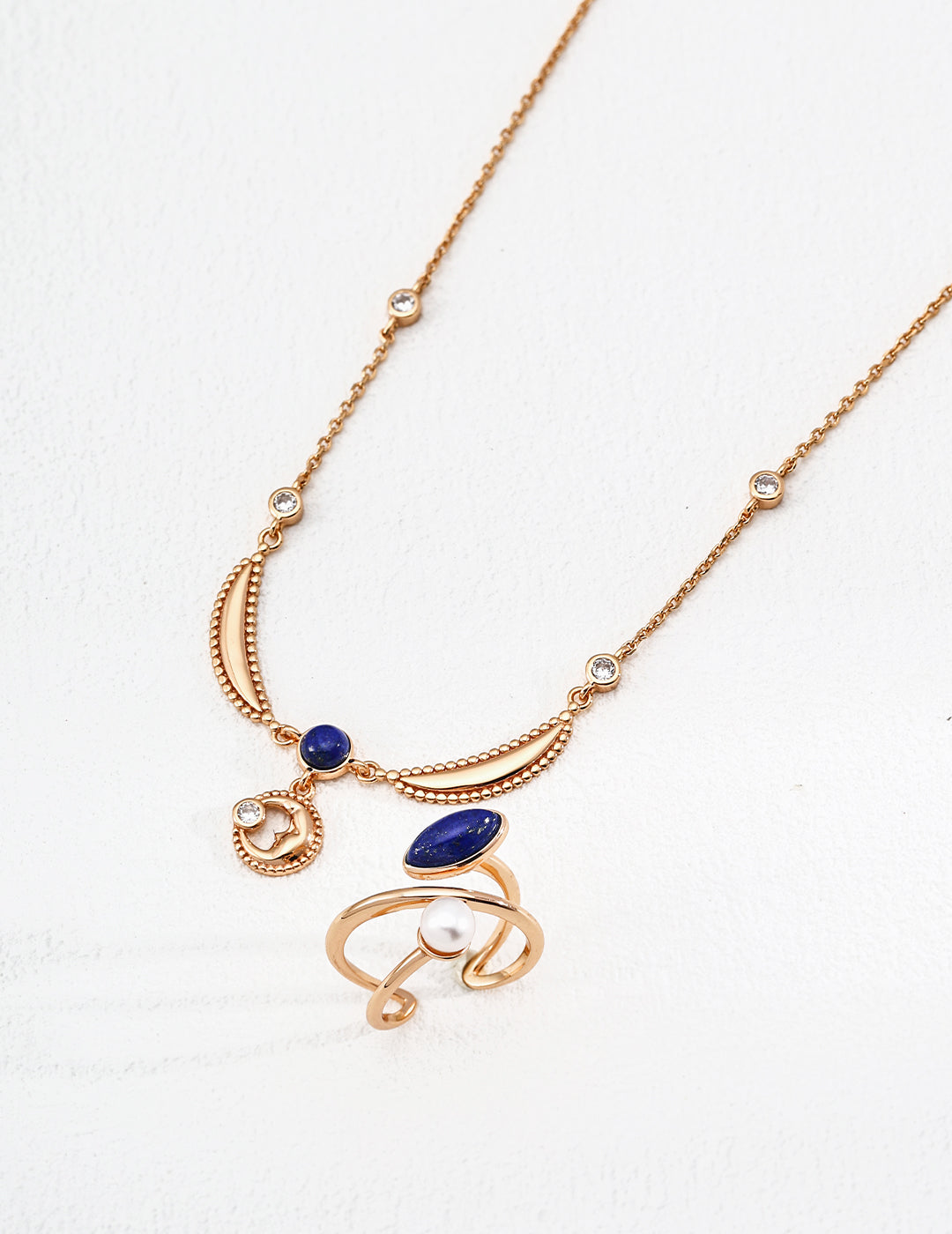 Waning Crescent Moon Necklace