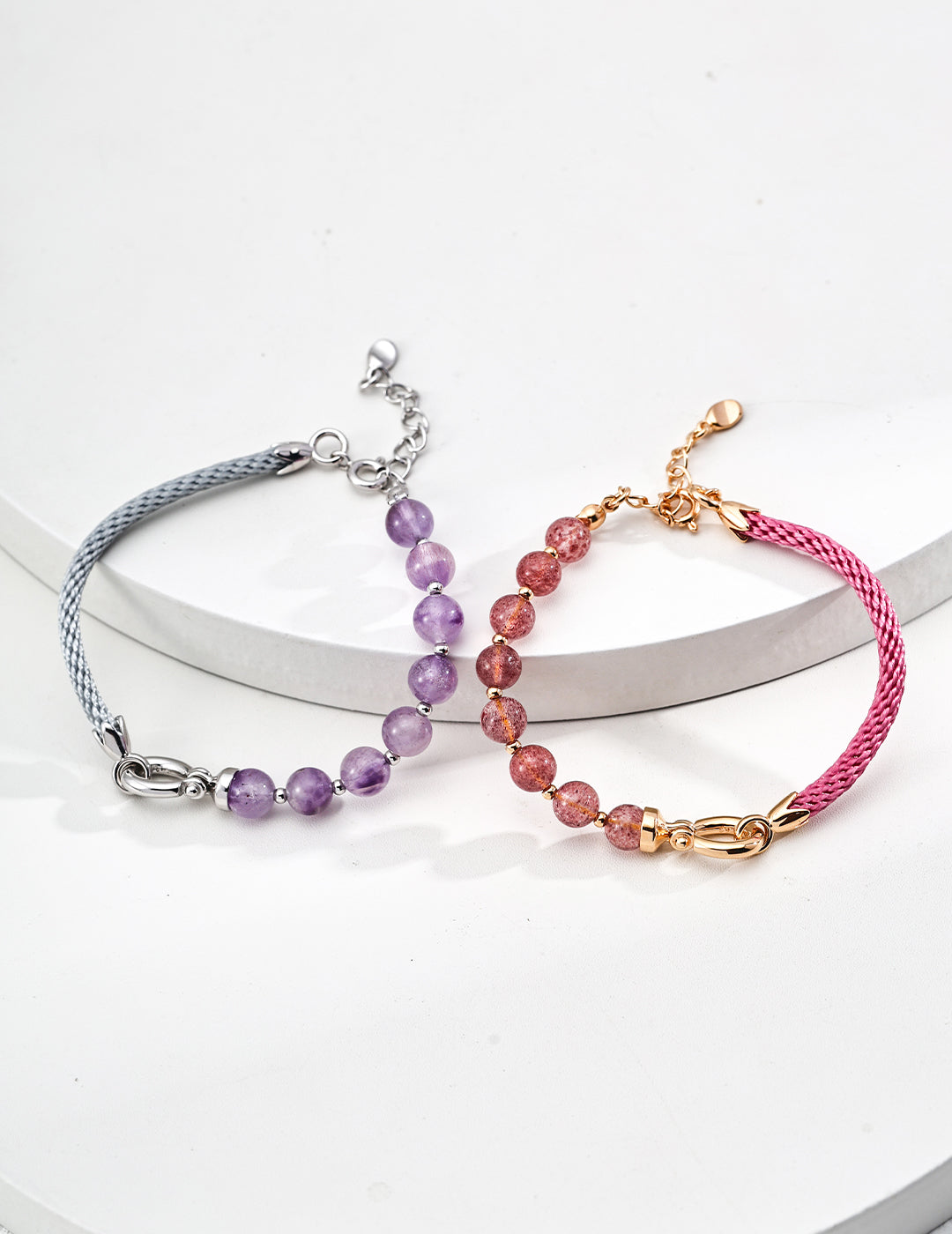 Star Track Whisper Bracelet | S925 Crystal Hemp Rope Bracelet