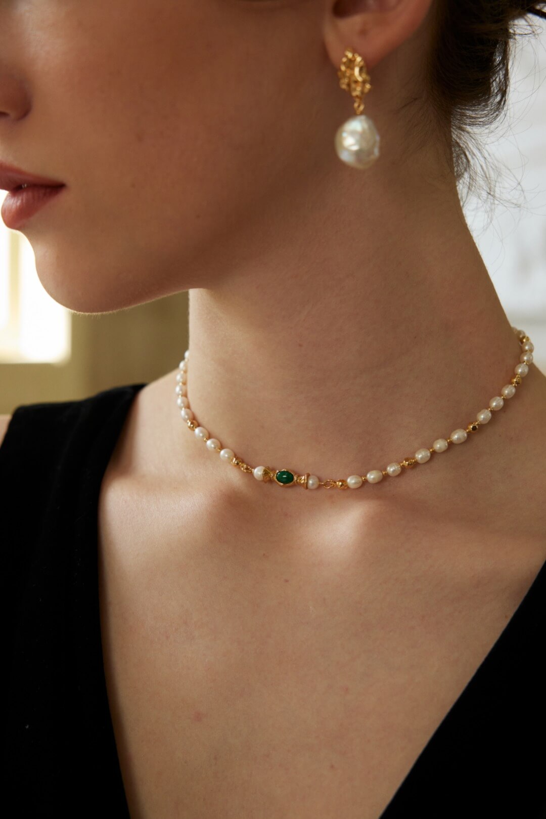 【Last Quarter Moon Jewelry】 “Antimatter of Childcare” Necklace