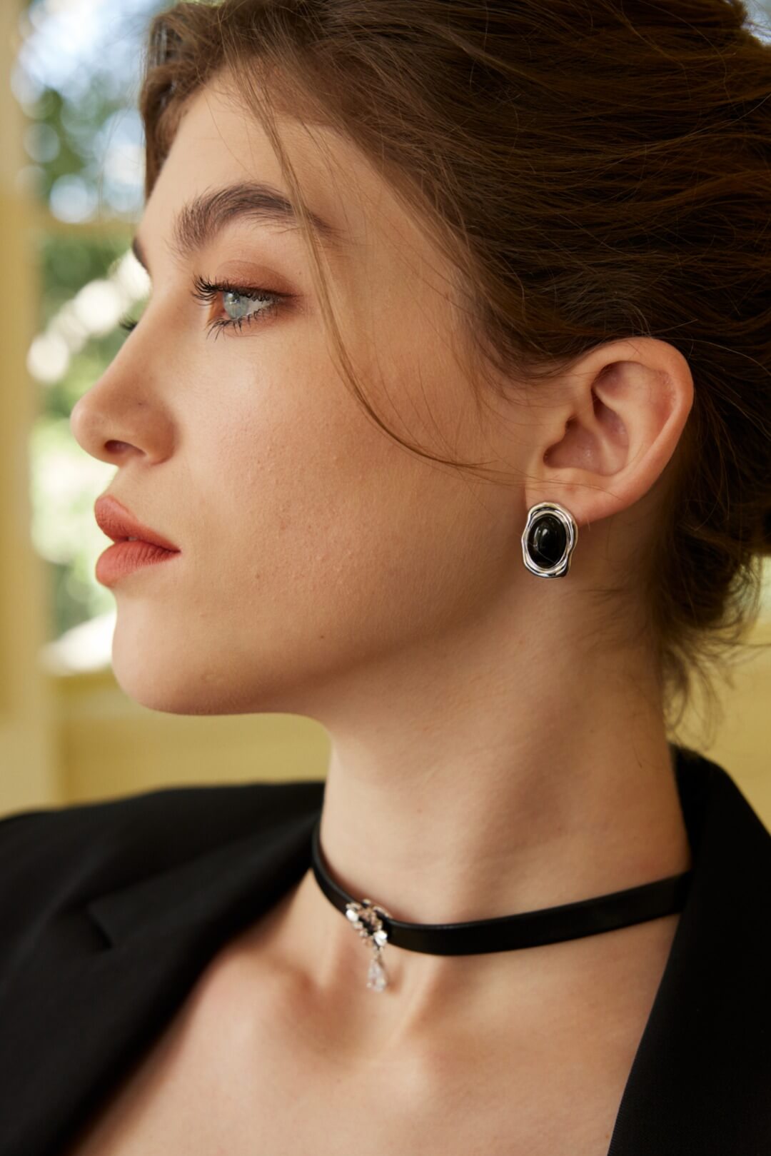 【Full Moon Jewelry】Decision Shield Earrings