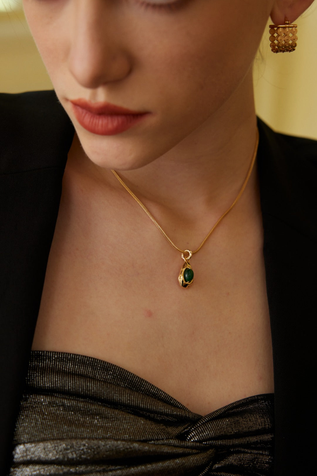 Galaxy Forest Necklace | S925 Malachite Pendant