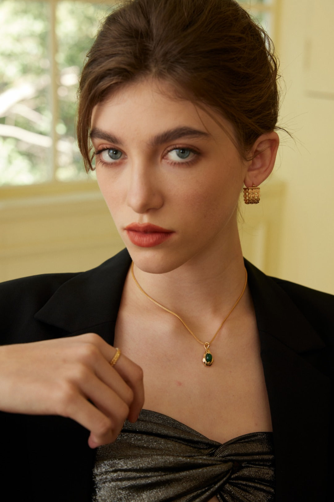 Galaxy Forest Necklace | S925 Malachite Pendant
