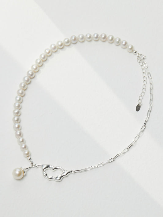 【New Moon Jewelry】“Shattered Glass Ceiling” Pearl Necklace