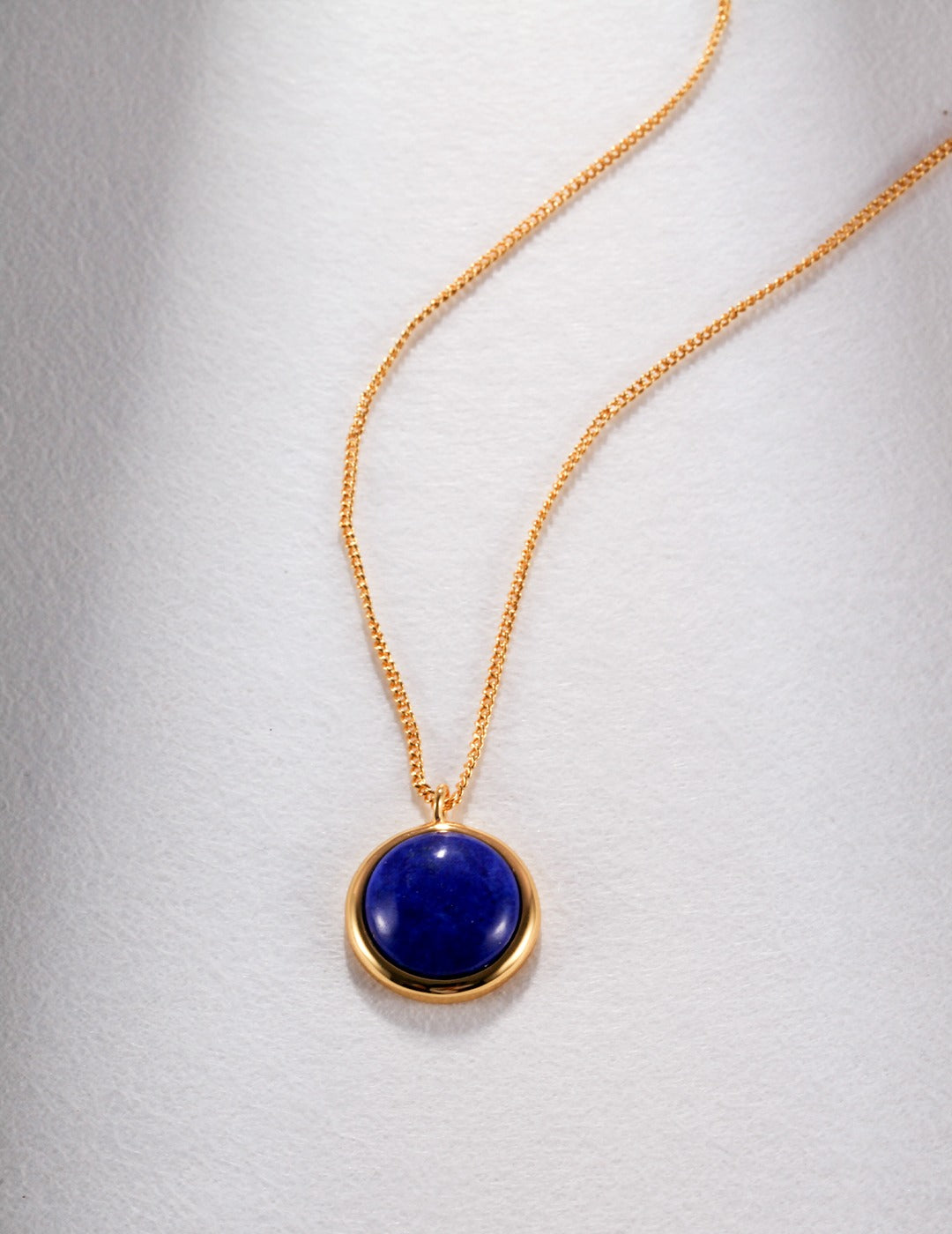 Full Moon Lapis Lazuli Necklace