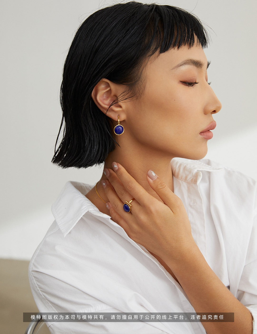 Full Moon Lapis Lazuli Earrings