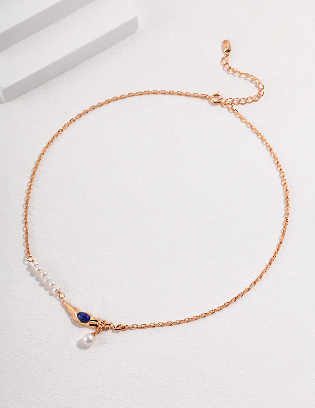 Waxing Crescent Glow Necklace|S925 Silver Moon Phase Jewelry in Vintage Gold