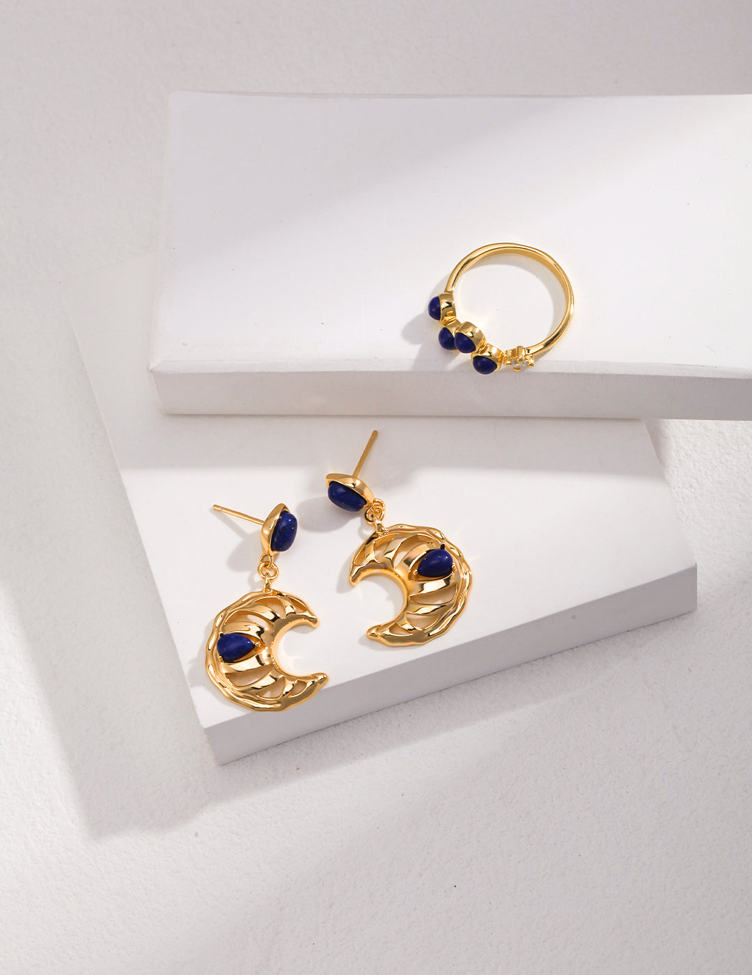 Waning Crescent Moon Earrings