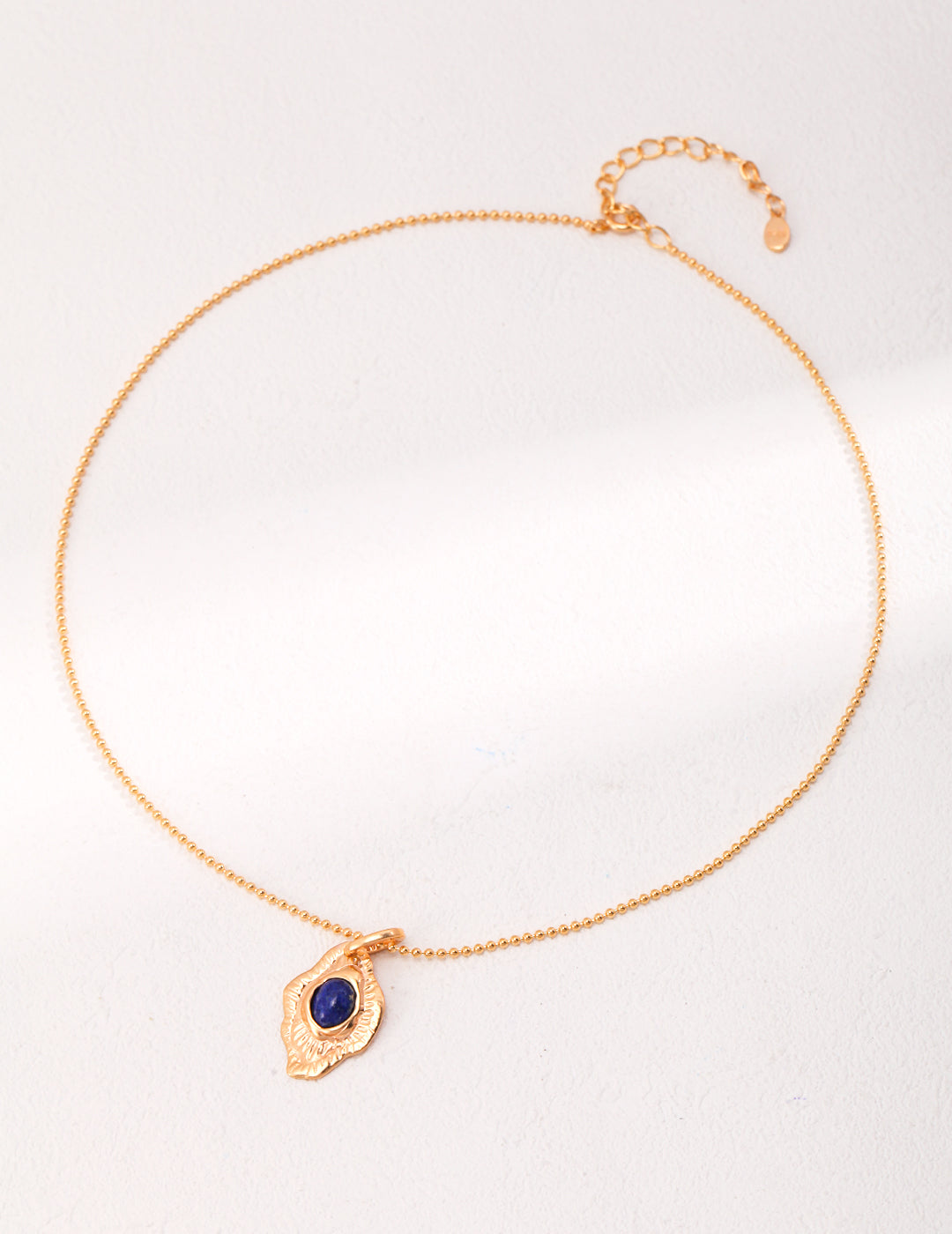 S925 Silver Lapis Lazuli Moon Necklace –  Waxing Gibbous Jewelry