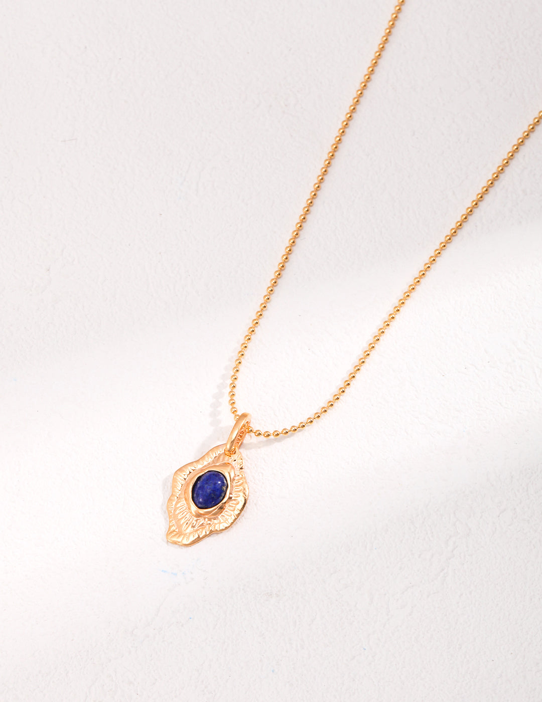 S925 Silver Lapis Lazuli Moon Necklace –  Waxing Gibbous Jewelry