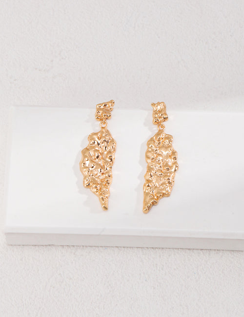 S925 Silver Moon Phase Earrings – Vintage Gold Lunar Jewelry