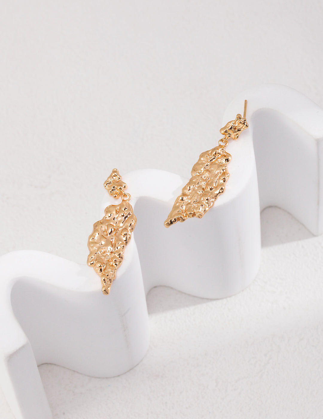 S925 Silver Moon Phase Earrings – Vintage Gold Lunar Jewelry