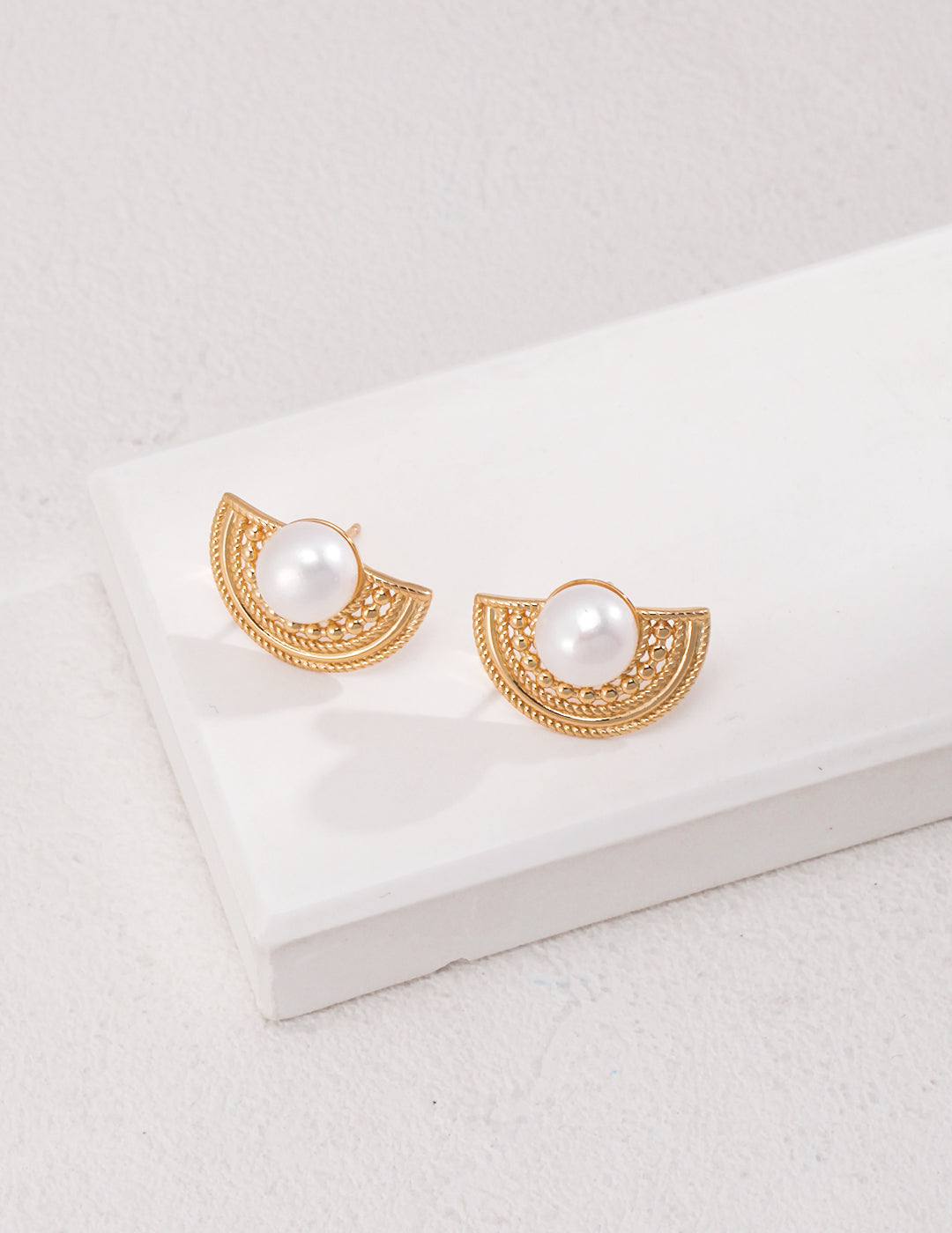 First Quarter Pearl Earrings