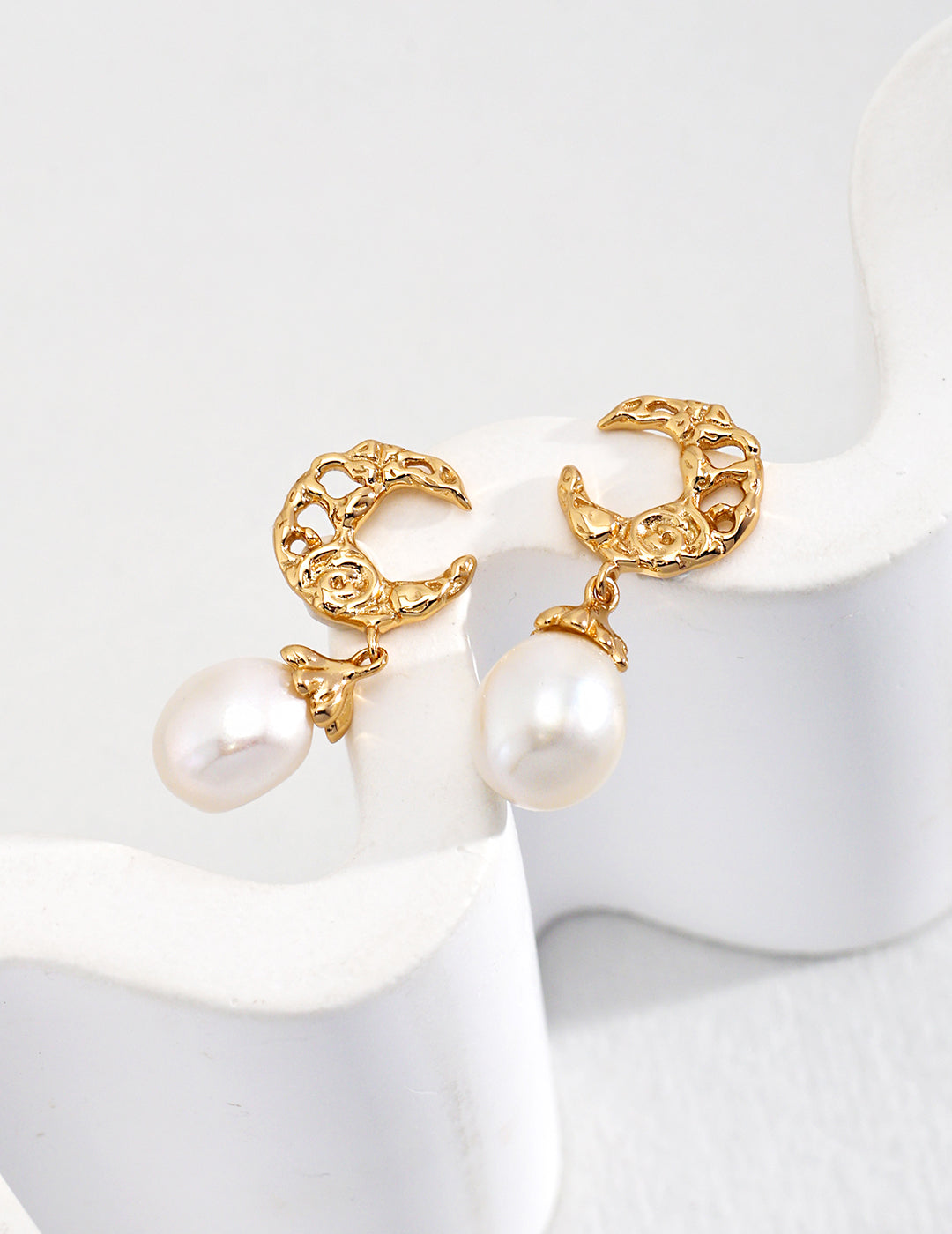 Waxing Crescent Serenity Earrings
