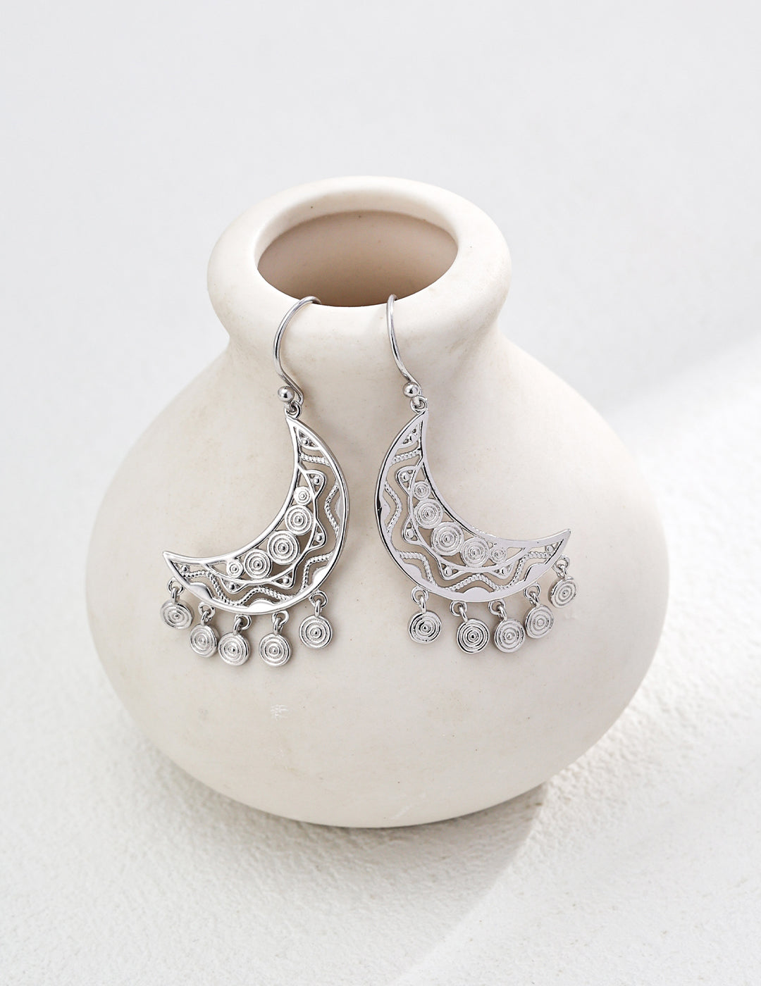 Waxing Crescent Rhythm Earrings