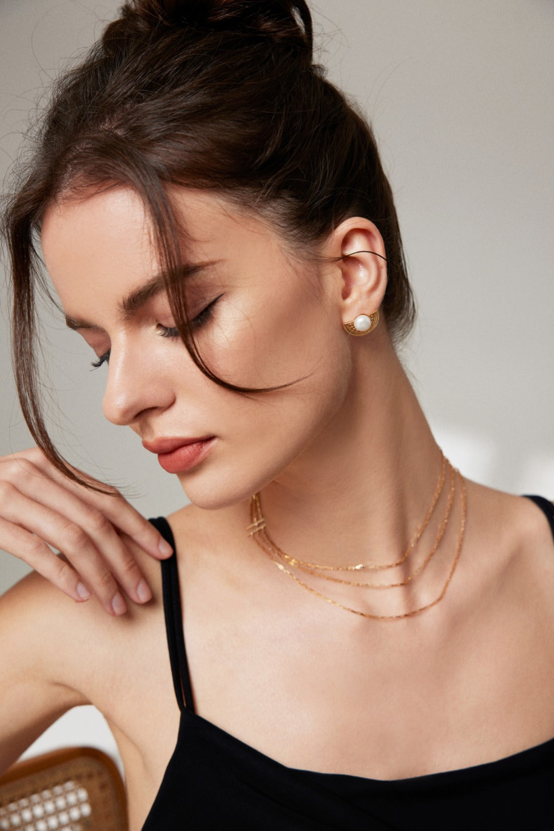 First Quarter Pearl Earrings
