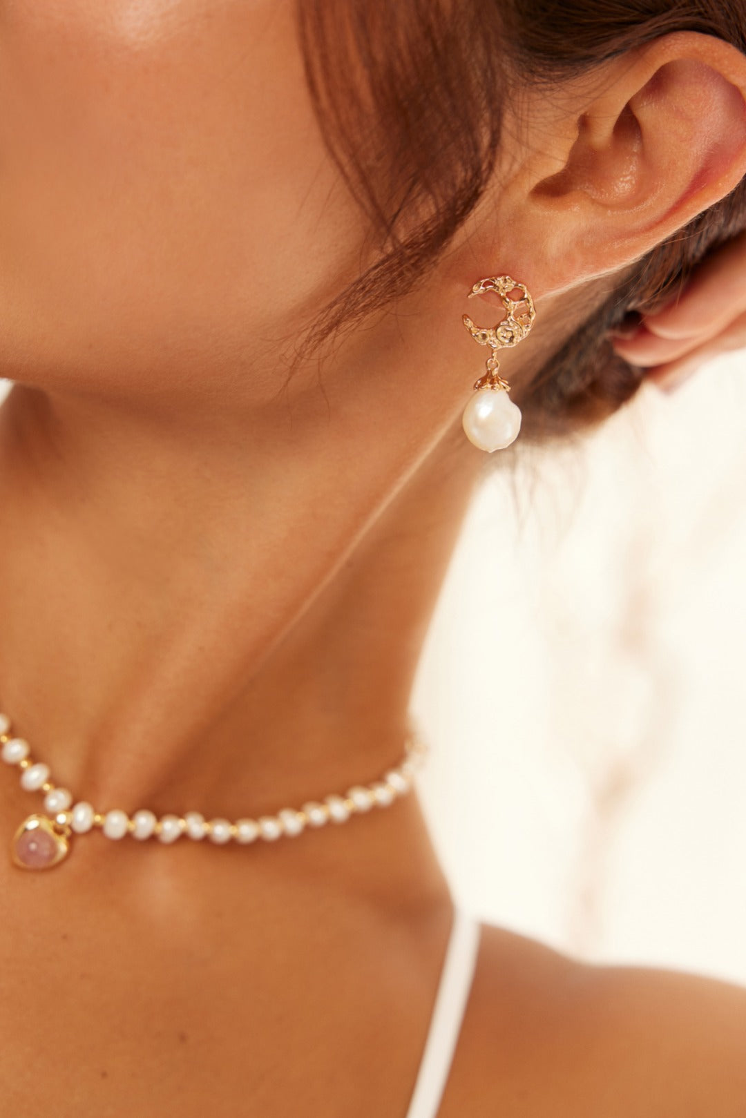 Waxing Crescent Serenity Earrings