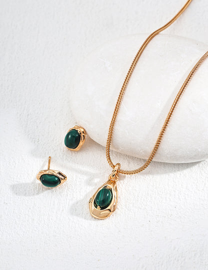 Galaxy Forest Necklace | S925 Malachite Pendant