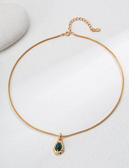 Galaxy Forest Necklace | S925 Malachite Pendant