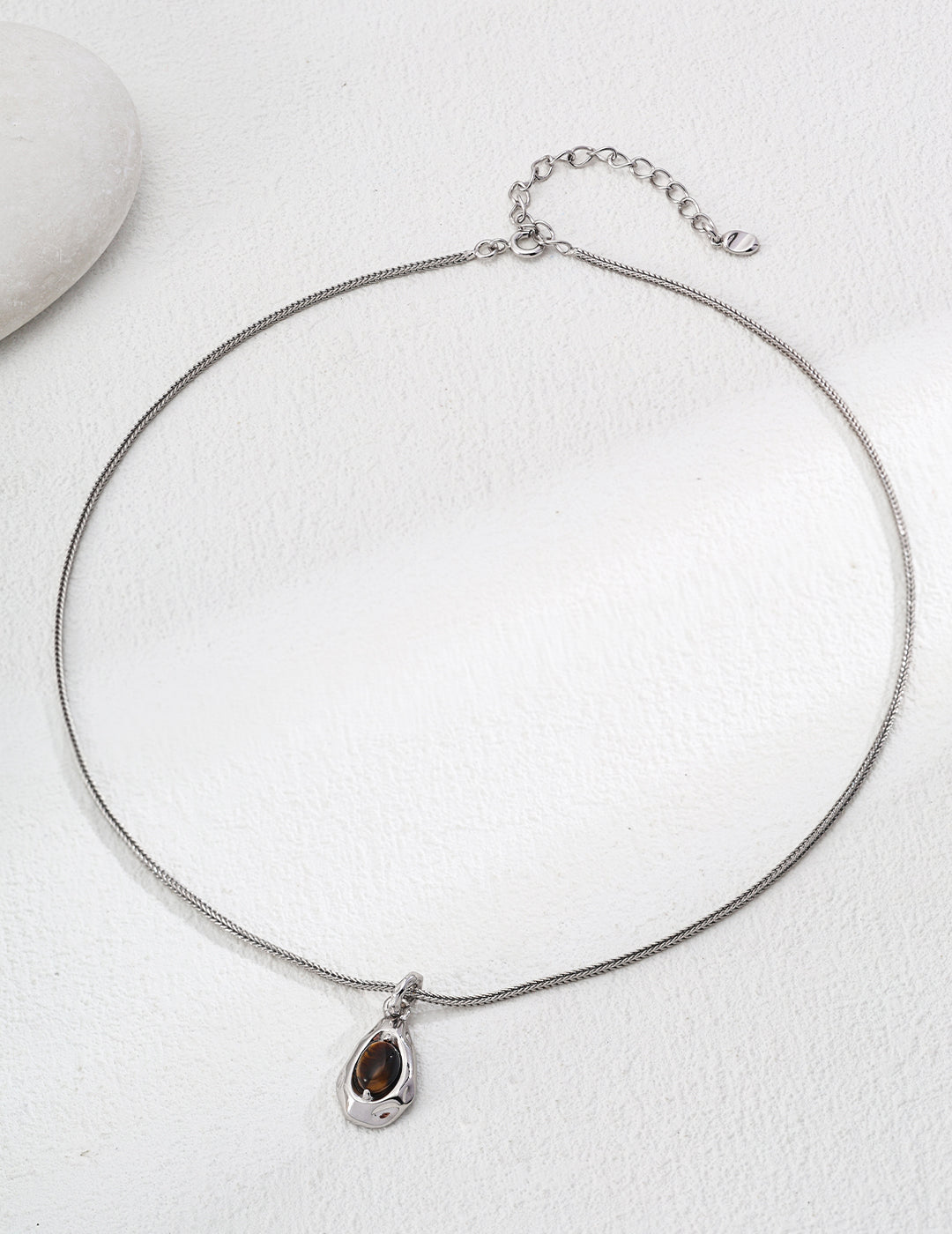 Guardian Eye Necklace | S925 Tiger Eye Stone Pendant
