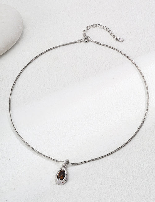 Guardian Eye Necklace | S925 Tiger Eye Stone Pendant