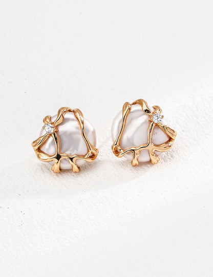 【First Quarter Moon Jewelry】Economy Milk Earrings
