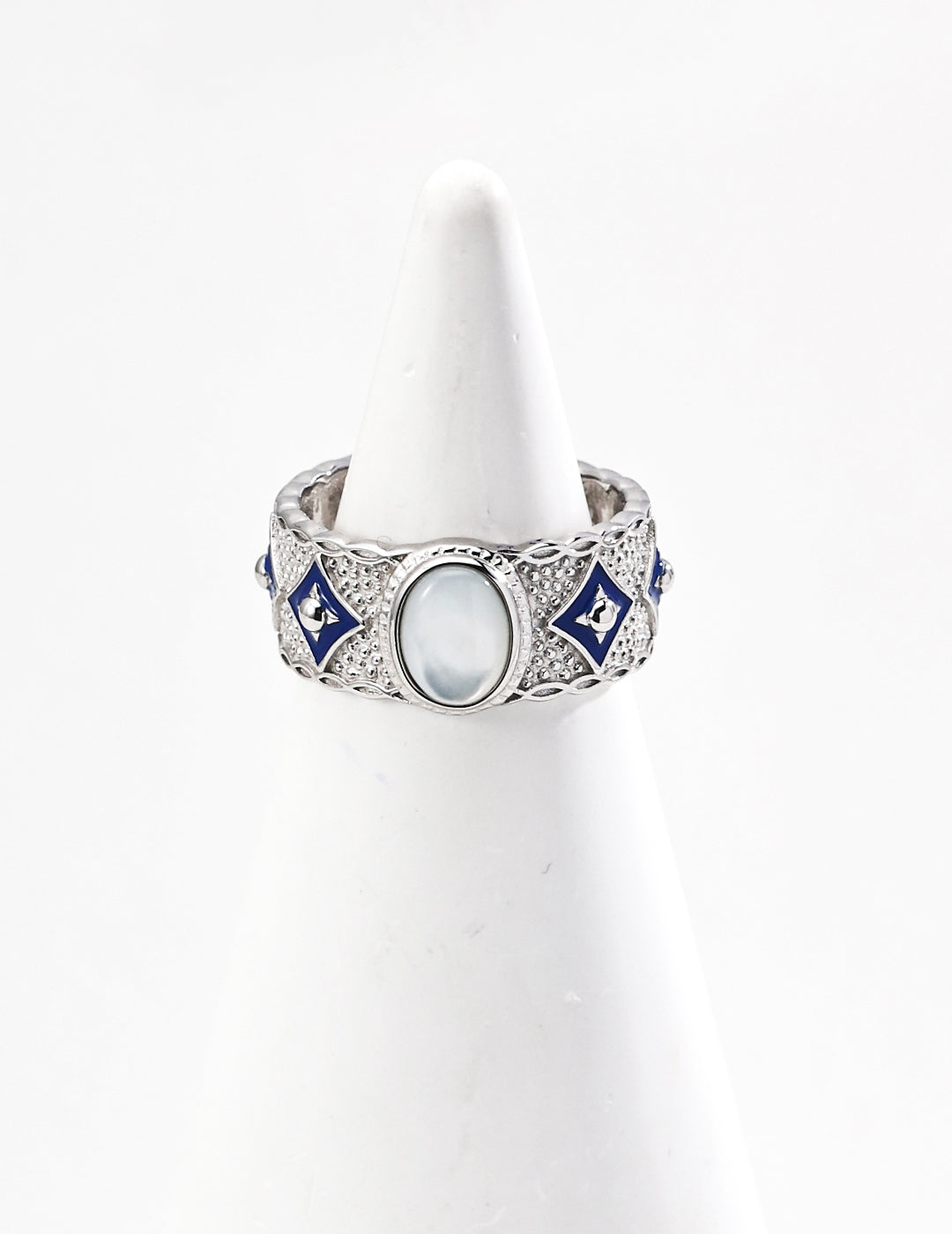 Starry Sky Ring｜S925 Silver Lapis Lazuli Mother-of-Pearl Ring