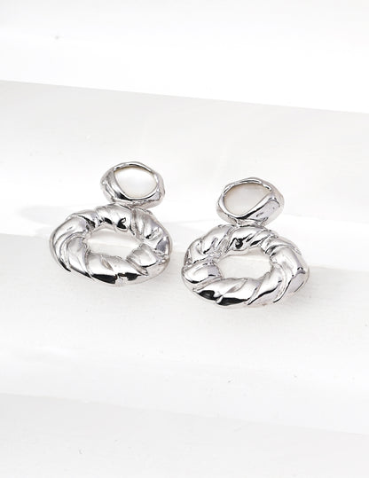 Paris Morning Earrings | S925 Silver Natural Mother-of-Pearl