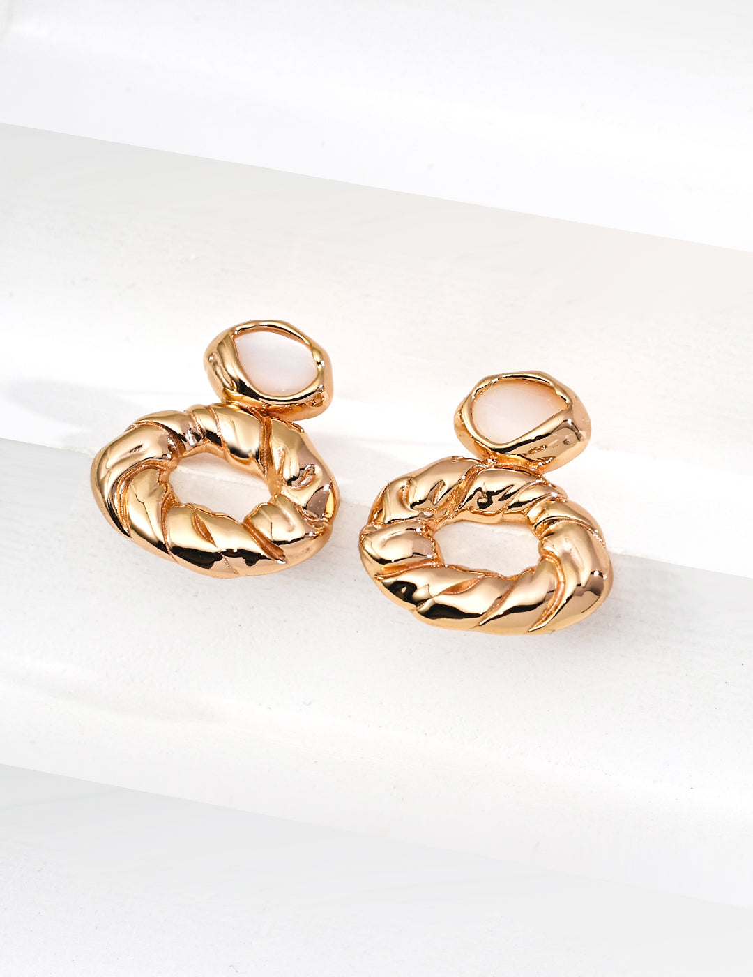 Paris Morning Earrings | S925 Silver Natural Mother-of-Pearl