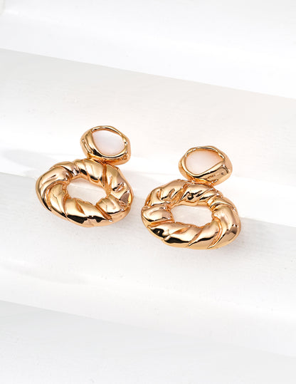 Paris Morning Earrings | S925 Silver Natural Mother-of-Pearl