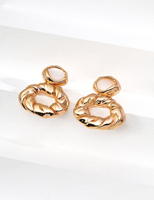 Paris Morning Earrings | S925 Silver Natural Mother-of-Pearl