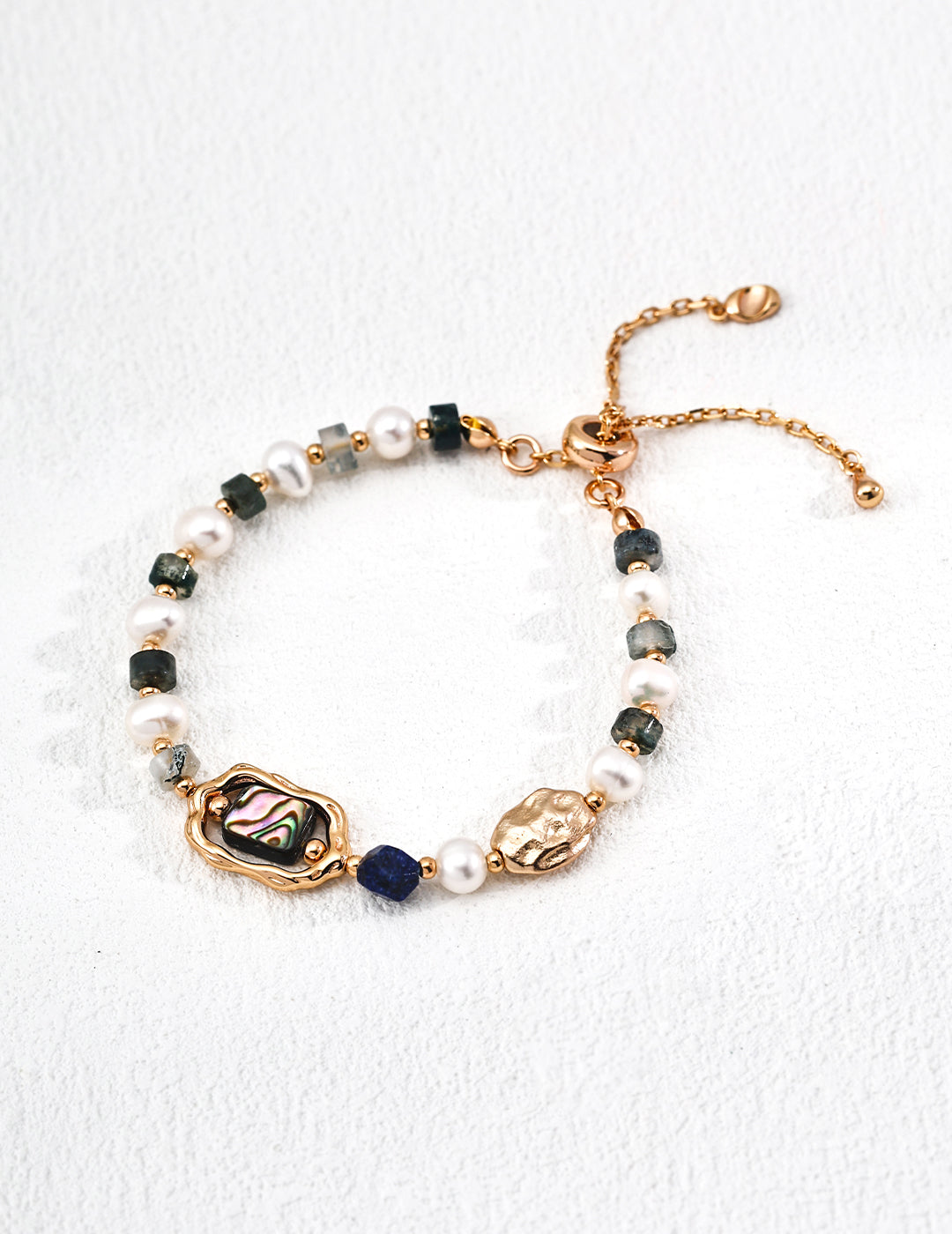 Galaxy Story Bracelet | S925 Silver Natural Pearl Lapis Lazuli Fantasy Shell Water Grass Agate