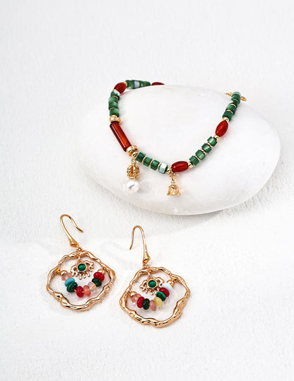 Starry Sky Secret Bracelet | S925 Vintage Gold Natural Pearl Agate Shell