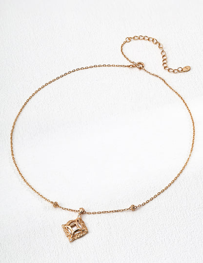 Galaxy Kiss Necklace | S925 Silver Natural Mother-of-Pearl Zircon