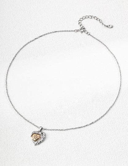 Twin Heart Necklace – Reversible Elegance