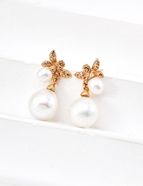 Moonlight Whisper Earrings | S925 Silver Natural Pearl