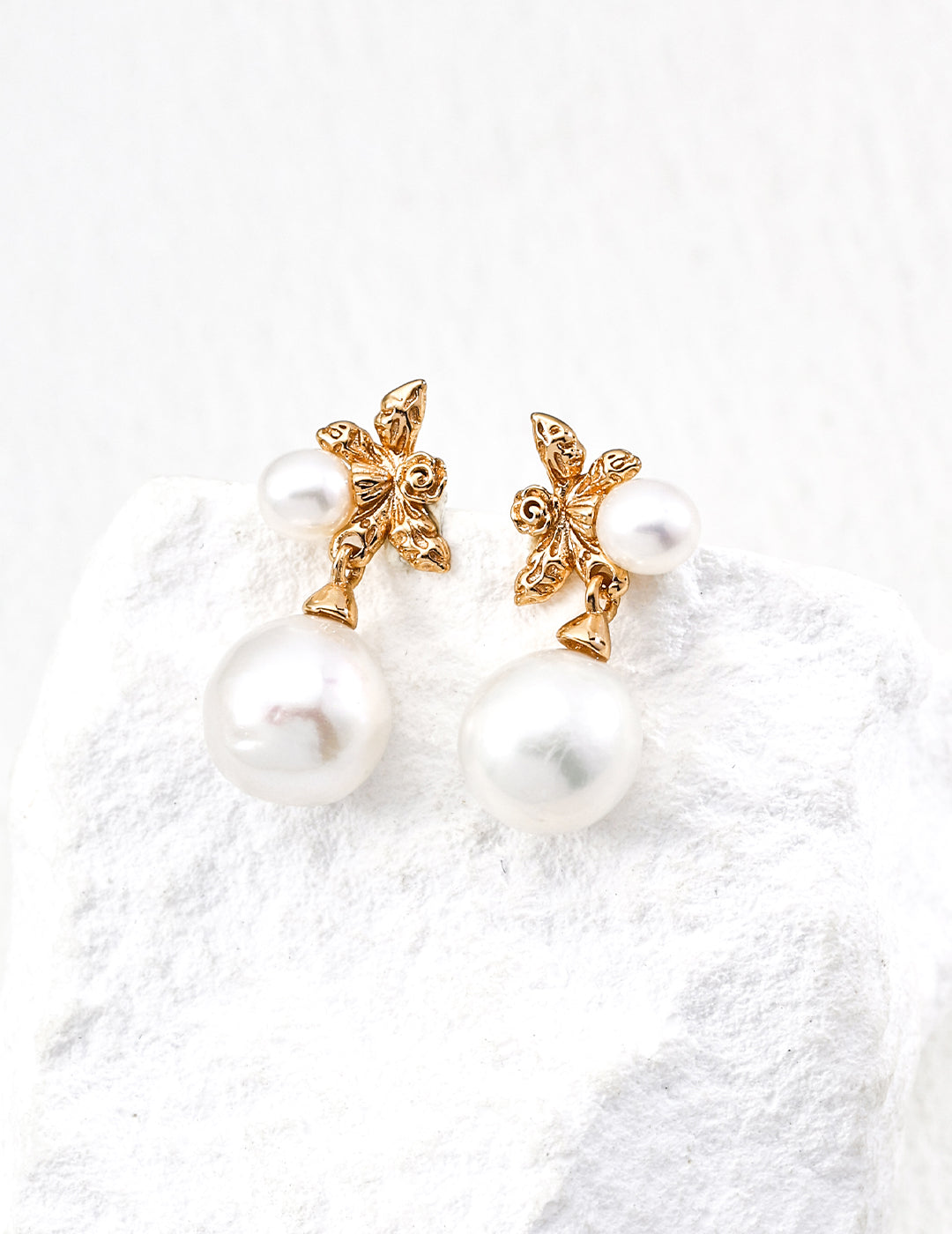 Moonlight Whisper Earrings | S925 Silver Natural Pearl