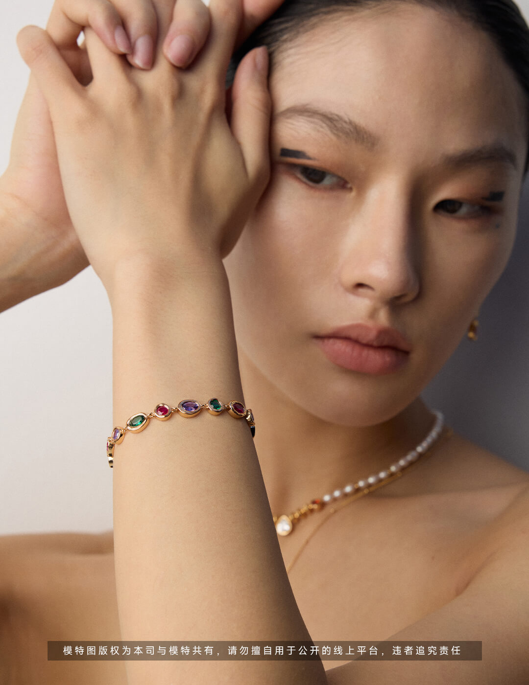 S925 Silver Galaxy Dance Jewelry Set – Vintage Gold Bracelet & Earrings