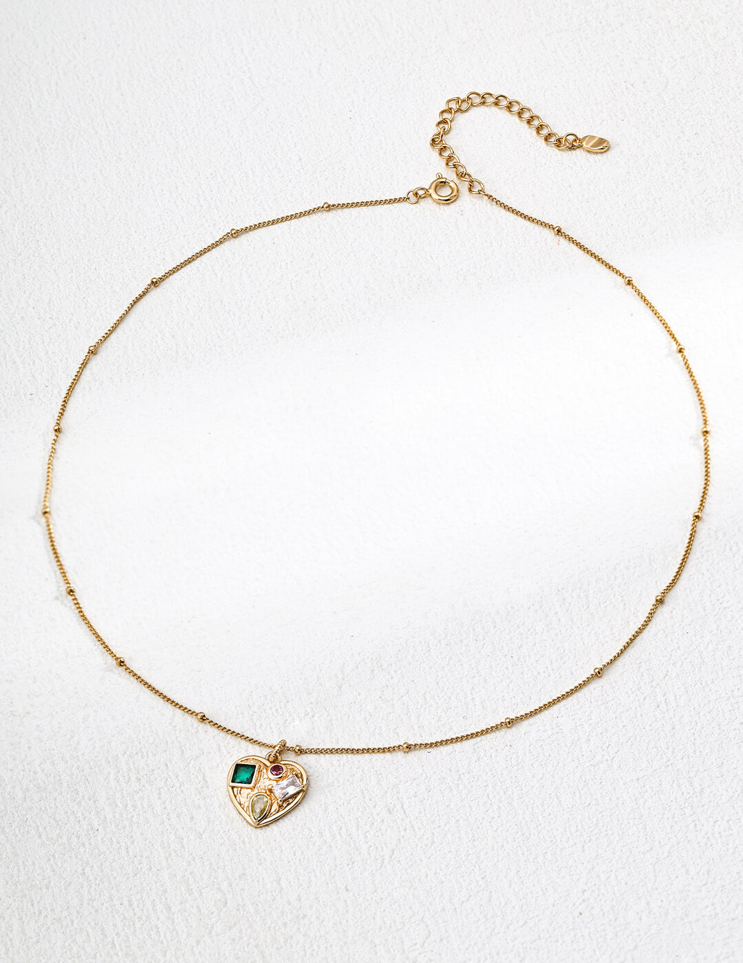 Heart Zircon Pendant Necklace – S925 Silver, Timeless Love & Elegance