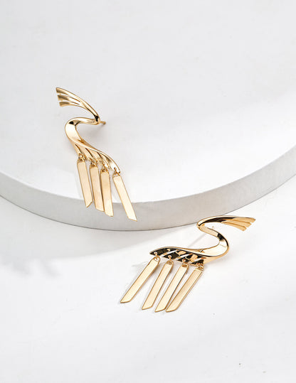 S925 Silver Designer Earrings – Vintage Gold & Sterling Silver Statement