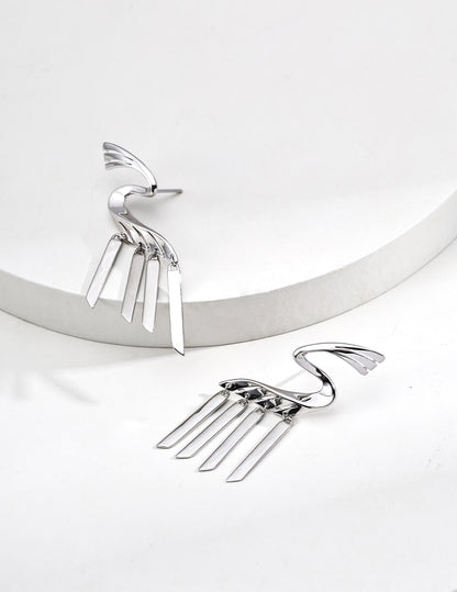 S925 Silver Designer Earrings – Vintage Gold & Sterling Silver Statement