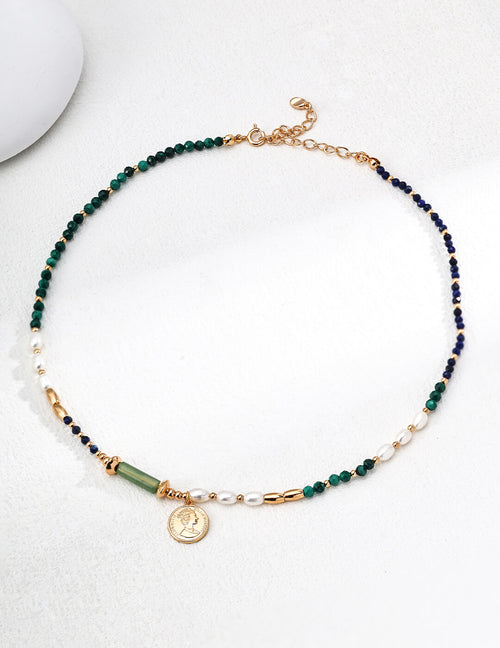 S925 Silver Pendant Necklace – Cosmic Energy Multi-Gemstone Design