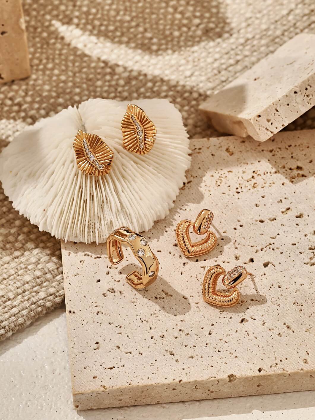 S925 Silver Zircon Earrings – Vintage Gold & Sterling Silver Celestial Sparkle