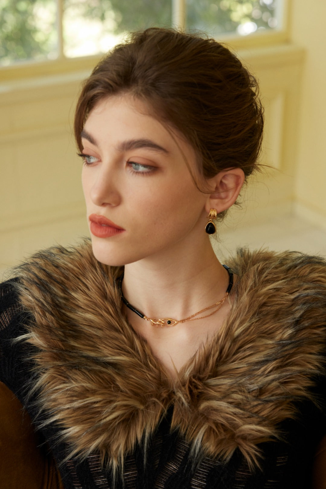 Dark Star Fission Necklace | S925 Silver  Black Agate