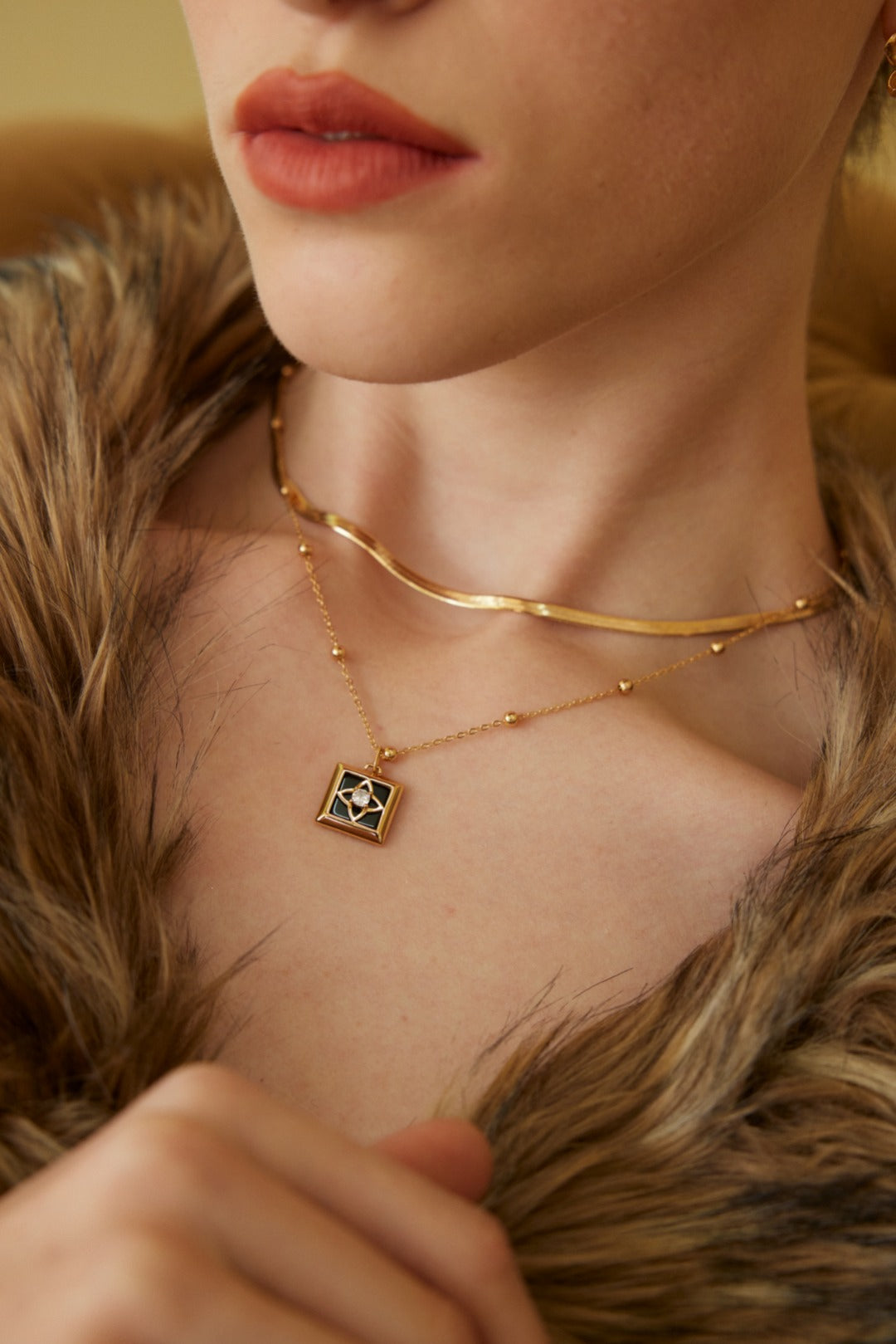 Starry Sky Necklace | S925 Black Agate Zircon