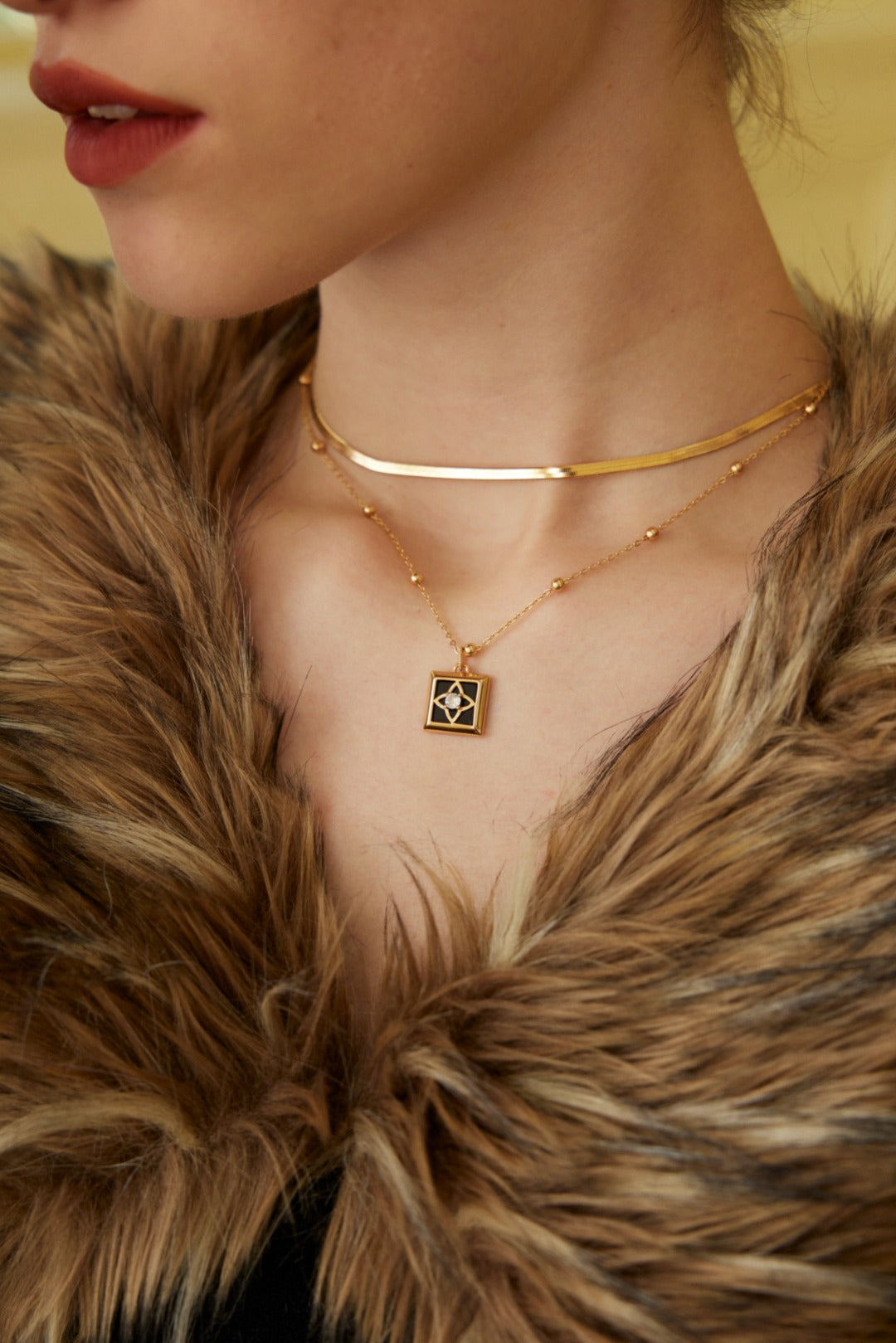 Starry Sky Necklace | S925 Black Agate Zircon