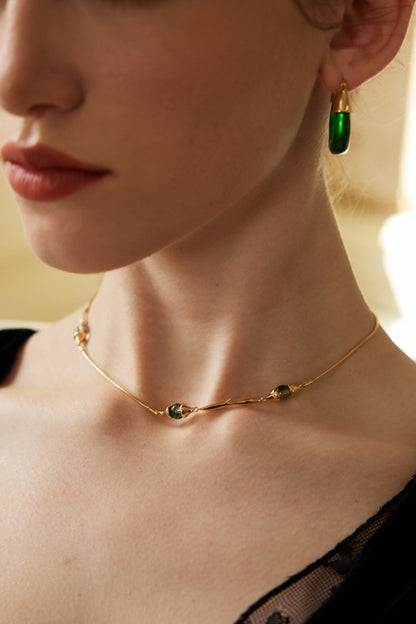 【Last Quarter Moon Jewelry】“Equilibrium Orbit” Necklace