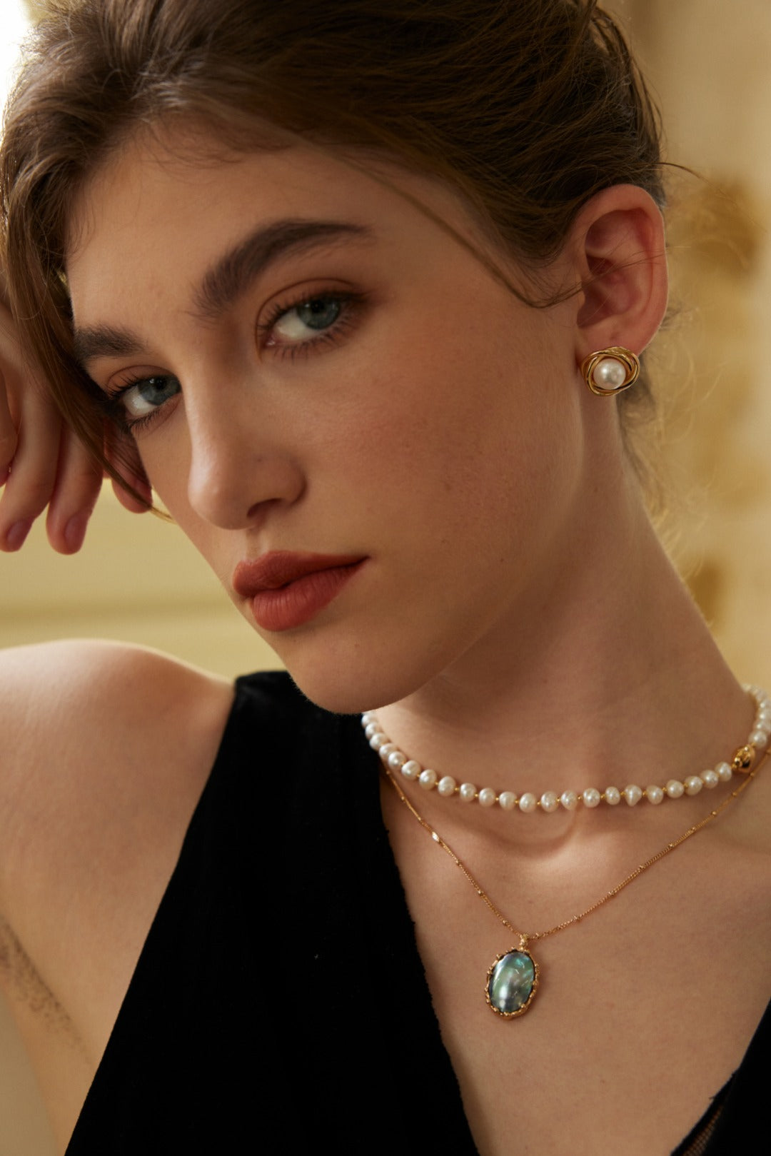 Moonlight Monologue Earrings | S925 Silver Natural Pearl Earrings