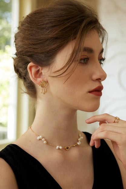 Stardust Afterglow Earrings | S925 Zirconia Earrings